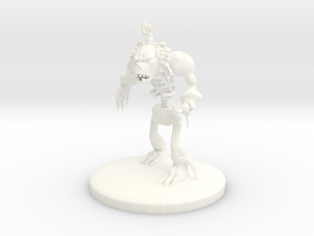 Warcraft inspired, Ghoul, 25mm base in White Smooth Versatile Plastic
