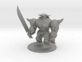 Final Fantasy inspired, Iron Giant, 75mm base in Gray PA12
