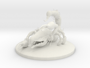 Final Fantasy 1 inspired, Scorpion, 50 mm base in White Natural Versatile Plastic