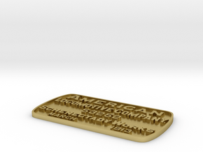 1.5" Scale Alco Builders Plate in Natural Brass