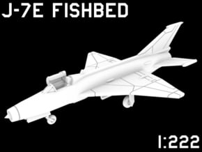 1:222 Scale J-7E Fishbed (Clean, Stored) in White Natural Versatile Plastic
