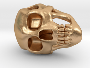 Skull Pendant in Natural Bronze