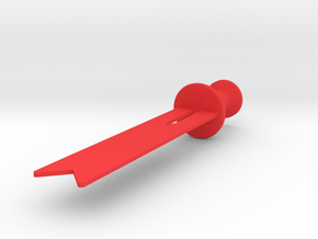 Pinned: Bookmark in Red Processed Versatile Plastic