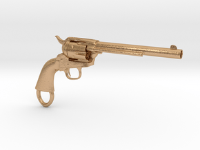 Colt Single Action Army Revolver Keychain in Natural Bronze