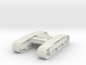 1/35th scale tracked undercarriage in White Natural Versatile Plastic