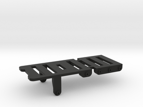 SCX24 Rear Accessory Trays (Komodo Version) in Black Smooth Versatile Plastic