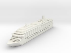 Costa Concordia in White Natural Versatile Plastic: 1:3000