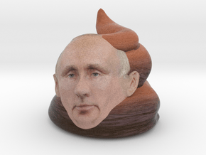 Pootin the Vladimir Putin russian piece of shit in Natural Full Color Sandstone