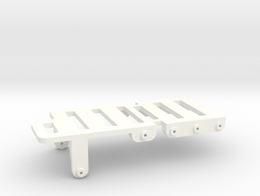 SCX24 Rear Accessory Trays v2 in White Smooth Versatile Plastic