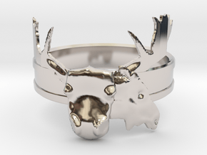 Moose Ring in Platinum