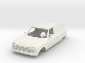 peugeot 204 Fourgonnette in White Natural Versatile Plastic