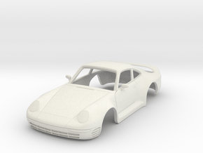 Porsche 959 in White Natural Versatile Plastic