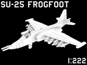 1:222 Scale Su-25 Frogfoot (Loaded, Stored) in White Natural Versatile Plastic