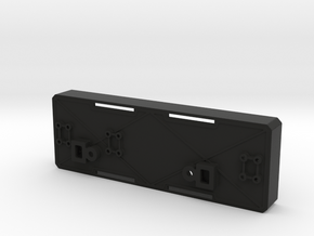 RC8B4e battery tray, long (for 3D printing) in Black Smooth PA12