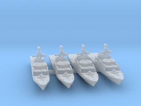 4pk British River class offshore patrol 1:3000 in Smooth Fine Detail Plastic
