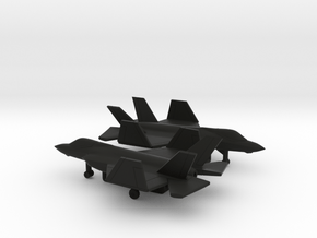 Lockheed Martin F-35C (folded wings) in Black Natural Versatile Plastic: 6mm