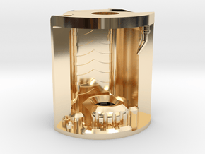 Master Sentinel Crystal Chamber in 14k Gold Plated Brass