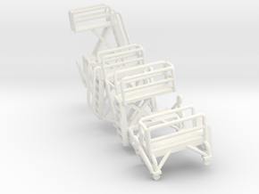  1/144 GSE B4 & B5 Maintenance Stands (4x) in White Smooth Versatile Plastic