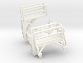1/144 GSE B4 Maintenance Stands (2x) (finished) in White Smooth Versatile Plastic