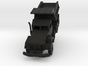 M817 Dump Truck in Black Smooth PA12: 1:100