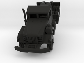 M818 Tractor Truck in Black Smooth PA12: 1:160 - N