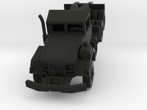 M818 Tractor Truck in Black Smooth PA12: 1:200