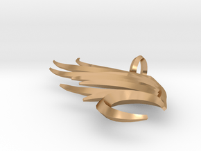 Wing Pendant in Polished Bronze