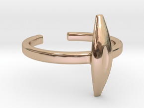 Pod Ring in 14k Rose Gold Plated Brass