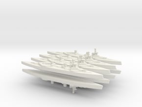 HMS Lion  6cm x 8 game pieces  in White Natural Versatile Plastic
