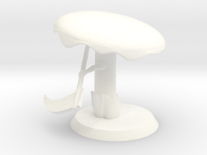 Death Cap Updated (with base) in White Smooth Versatile Plastic