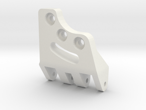 Rear Left Dual Shock Mount for RC4WD Digger Axles in White Natural Versatile Plastic