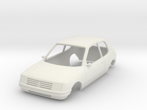 Peugeot 205 in White Natural Versatile Plastic