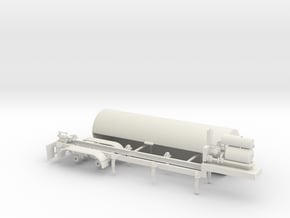 1/64th Asphalt Tanker for Asphalt plant in White Natural Versatile Plastic