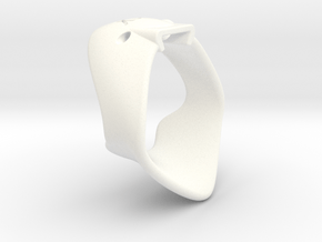 X3S Ring 42.5mm - No vents in White Processed Versatile Plastic