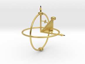 Bloch Sphere in Polished Brass