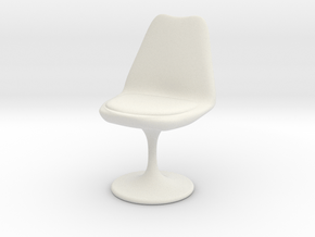 Saarinen Chair 12-scale in White Natural Versatile Plastic