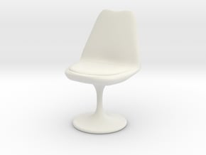 Saarinen Chair 12-scale in White Natural Versatile Plastic