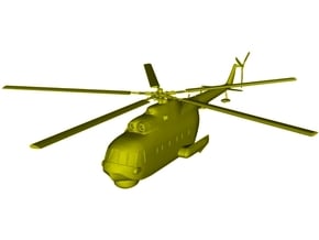 1/700 scale Mil Mi-14 Haze helicopter x 1 in Clear Ultra Fine Detail Plastic