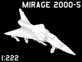 1:222 Scale Mirage 2000-5 (Loaded, Deployed) in White Natural Versatile Plastic