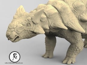 Ankylosaurus 1/60 in Natural Sandstone