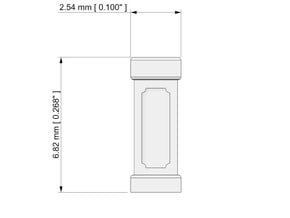 Baluster Columns 01 1:148 Scale in Tan Fine Detail Plastic