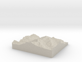 Model of Biglenalp in Natural Sandstone