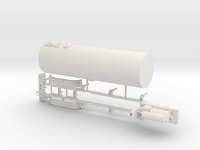 1/50th Asphalt Tanker for Asphalt plant in White Natural Versatile Plastic