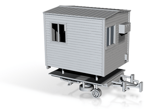 1/87th Portable Office Trailer in Tan Fine Detail Plastic