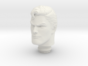 Mego Superman Classic V5 WGSH 1:9 Scale Head in White Natural Versatile Plastic
