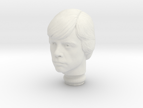 Mego Luke Skywalker Star Wars 1:9 Scale Head in White Natural Versatile Plastic
