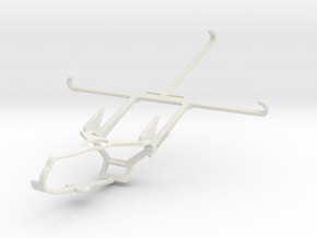 Controller mount for Steam & vivo X Fold - Front in White Natural Versatile Plastic