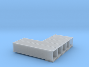 2x40ft+3x20 ft Std-Container in Smoothest Fine Detail Plastic