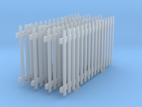 VR Picket Fences at Interlock Gates 1:87 Scale in Tan Fine Detail Plastic