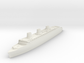 SS Normandie in White Natural Versatile Plastic: 1:1000